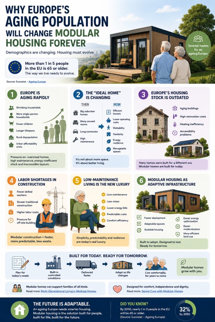 Why Europe’s Aging Population Will Change Modular Housing by 2030 3 Europe’s Aging Population Will Change Modular Housing Forever